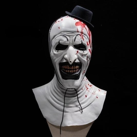Art the Clown Cosplay Movie Terrifier 2 Art the Clown Cosplay Costume Jumpsuit Mask Halloween Costumes Mask for Men Women