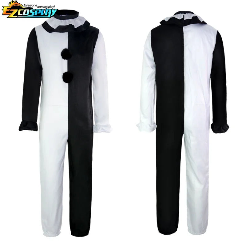 Art the Clown Cosplay Movie Terrifier 2 Art the Clown Cosplay Costume Jumpsuit Mask Halloween Costumes Mask for Men Women